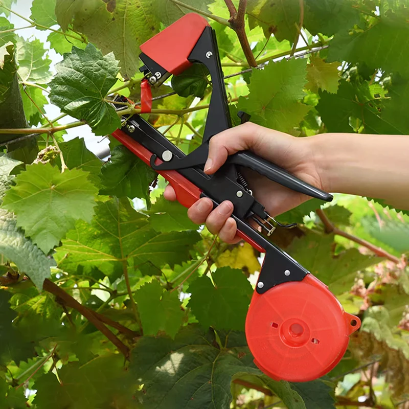 

Новая сельскохозяйственная машина для подвязки томатов, красно-черная машина для подвязки винограда и огурцов, многофункциональная машина для подвязки растений