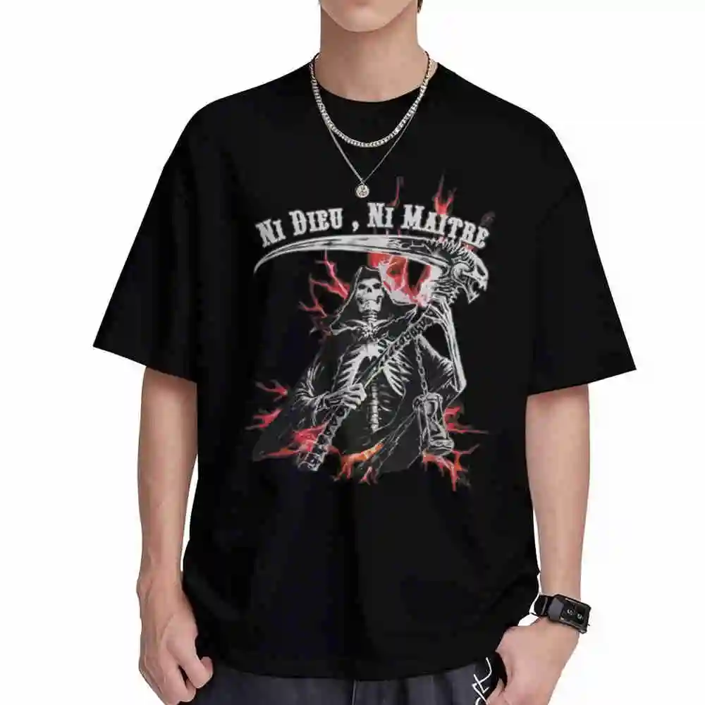 Neither God Nor Master Short Sleeve Tee 100% Cotton T-Shirt