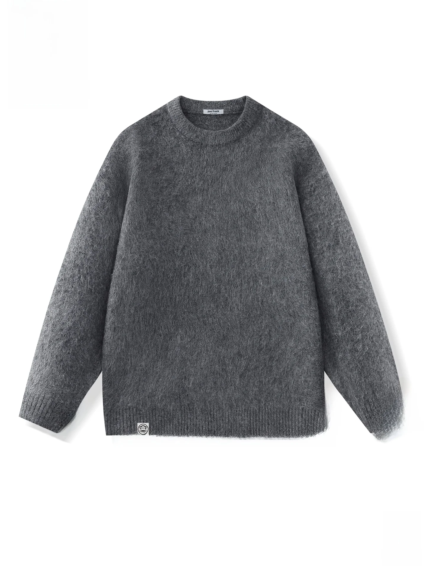 

Soft Chimp Monkey Lazy Sle Knitted Sweater Men's Autumn Winter High Sensation Long Sve round Ne Warm Thiened