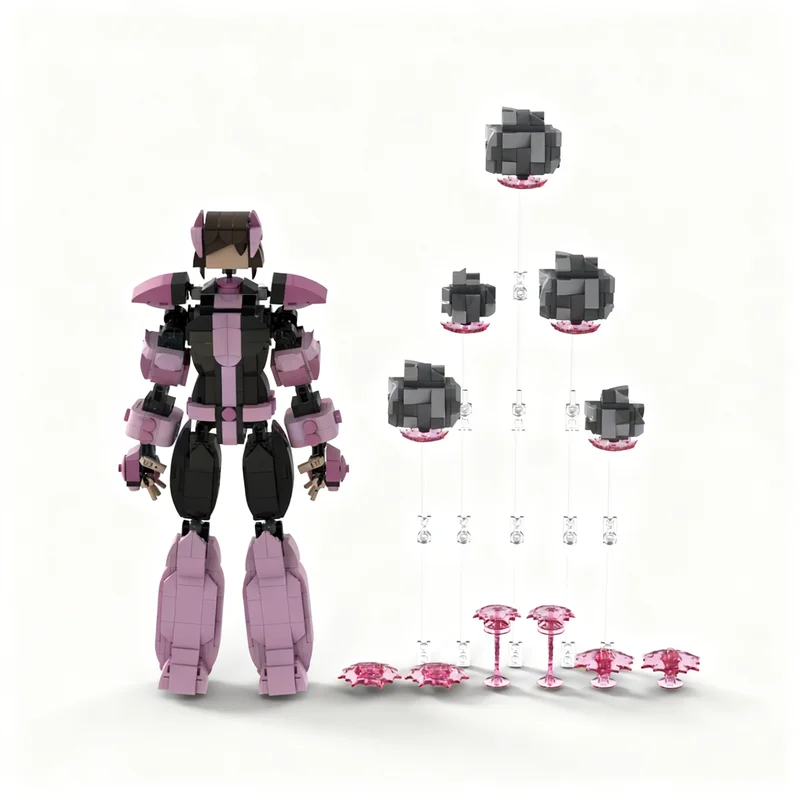 

822pcs MOC Uraraka Creator Expert Model Building Blocks Construction Toy Christmas Gifts DIY Creative Idea Education Assemble