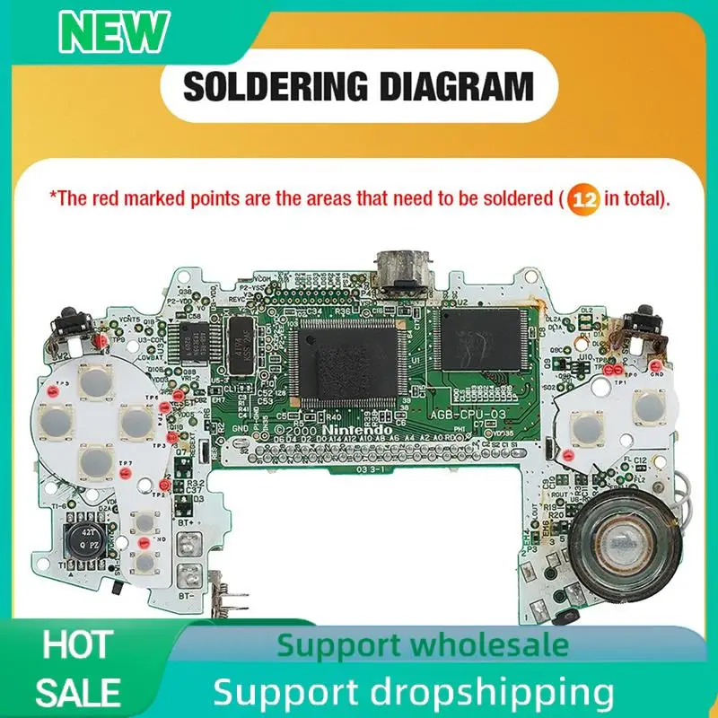 

Solid For GBA Membrane Button Tactile Upgrade Modify Kit Button Replacement Repairs For GBA Console Accessories