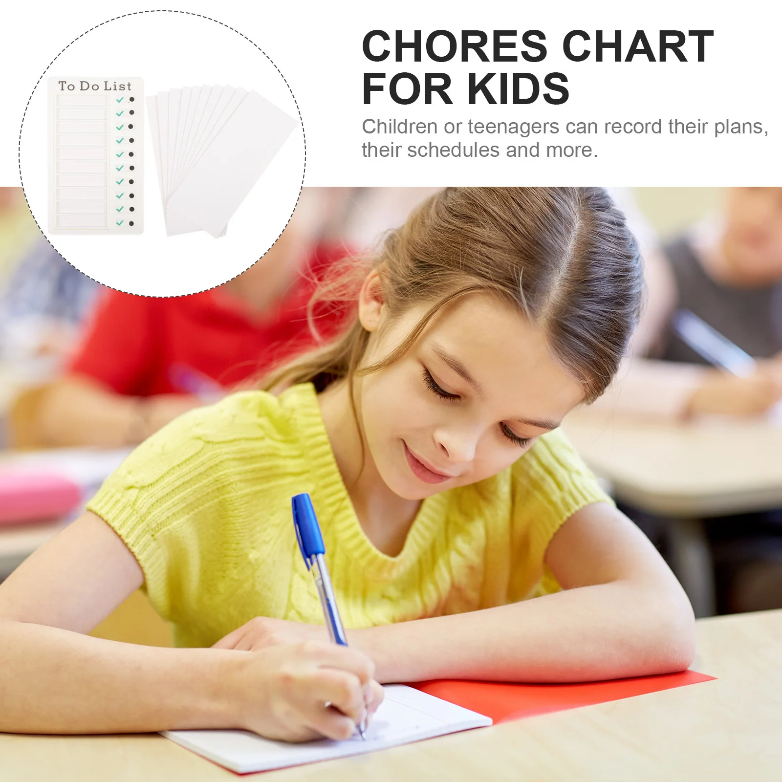 

1 set 1 Set Daily Planner Notepad For Kids Adults Schedule Chore Chart Time Management Pad, Multipurpose Writing Organizer, Rv