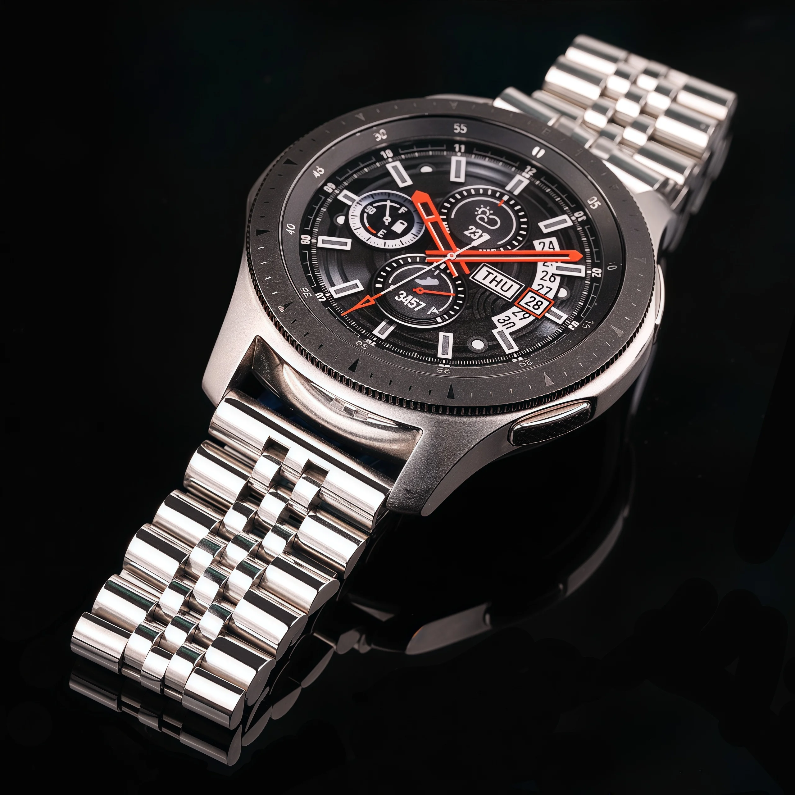Stainless Steel Watchbands Silver Polished 16 18 19  20 21 22mm Metal Watch Bracelet Strap Accessories