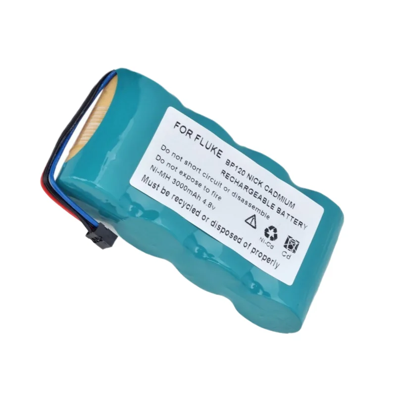 BP120 High Quality Battery 4.8V 3000mAh for Fluke Biomedical Corp 123 43B 123S 43 BP-120 BP123 BP123S Replacement Battery