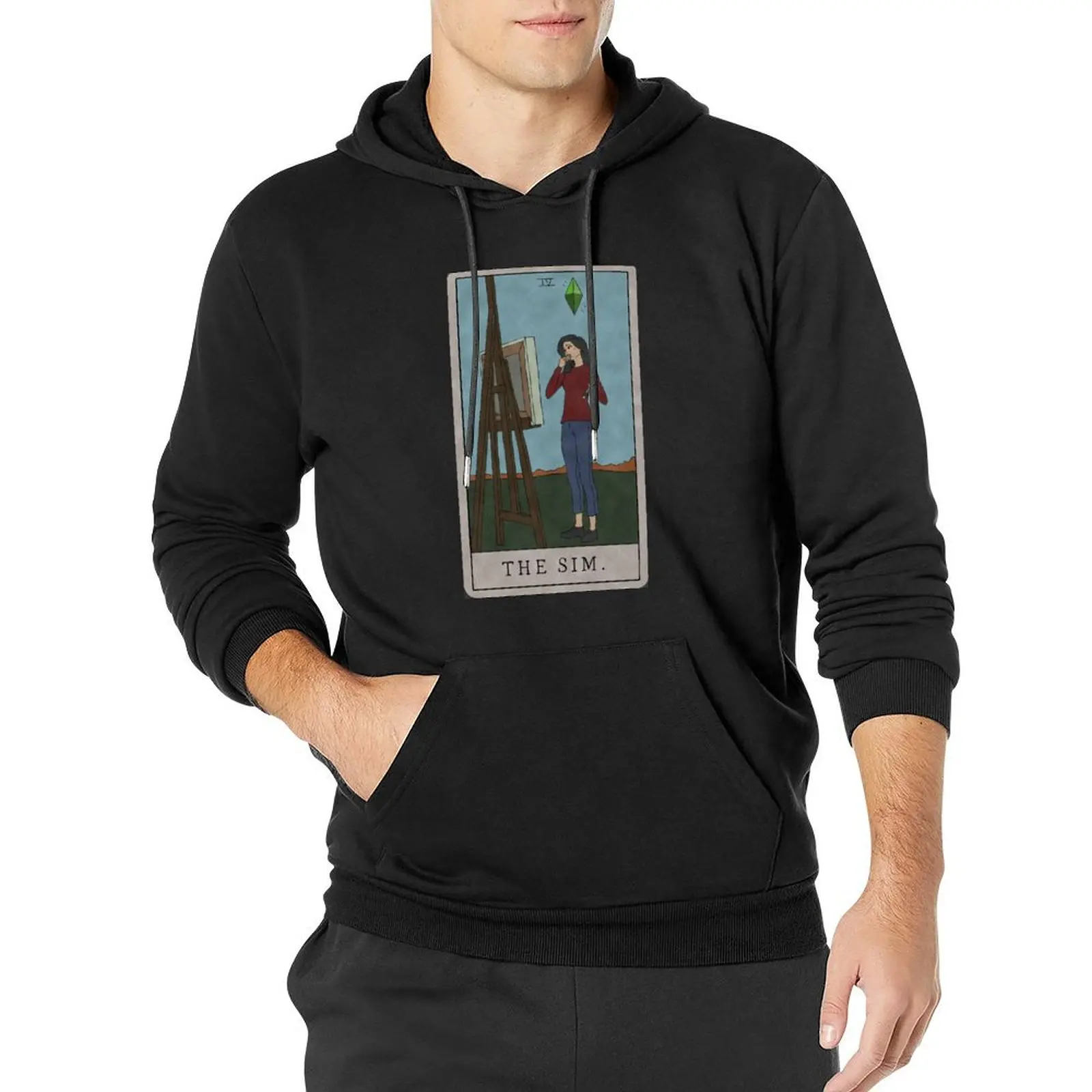 

The Sim Pullover Hoodie male clothes anime clothing hooded shirt anime hoodie