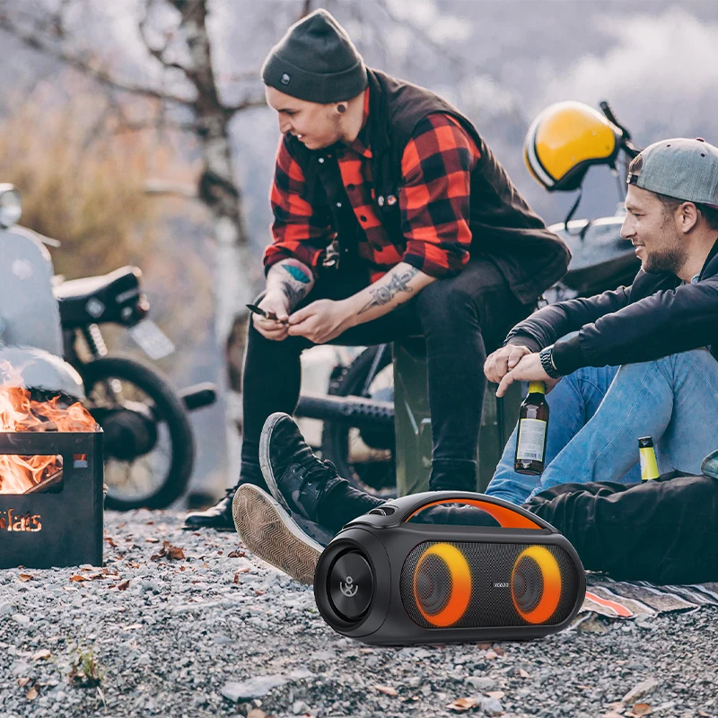 XDOBO VIBE PLUS كاريوكي 80 واط سمّاعات بلوتوث محمولة TWS RGB أضواء مضخم صوت لاسلكي دعم راديو FM التخييم في الهواء الطلق الصوت