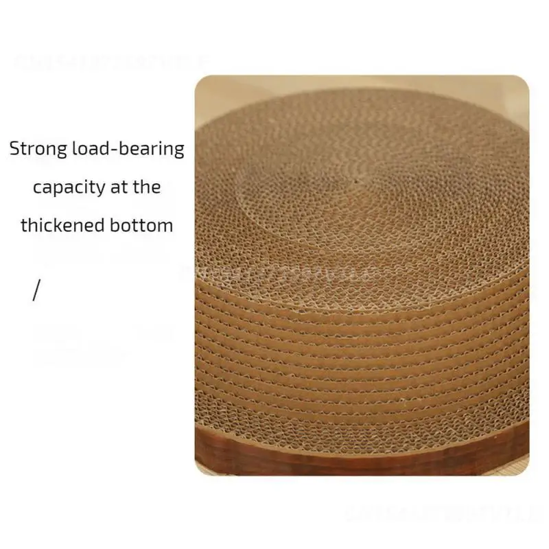 Cat Scratch Box Exercise Cat Paw Cat Scratching Post Scratch Resistant Corrugated Paper Cat Bowl Pet Supplies Round Cat Toy