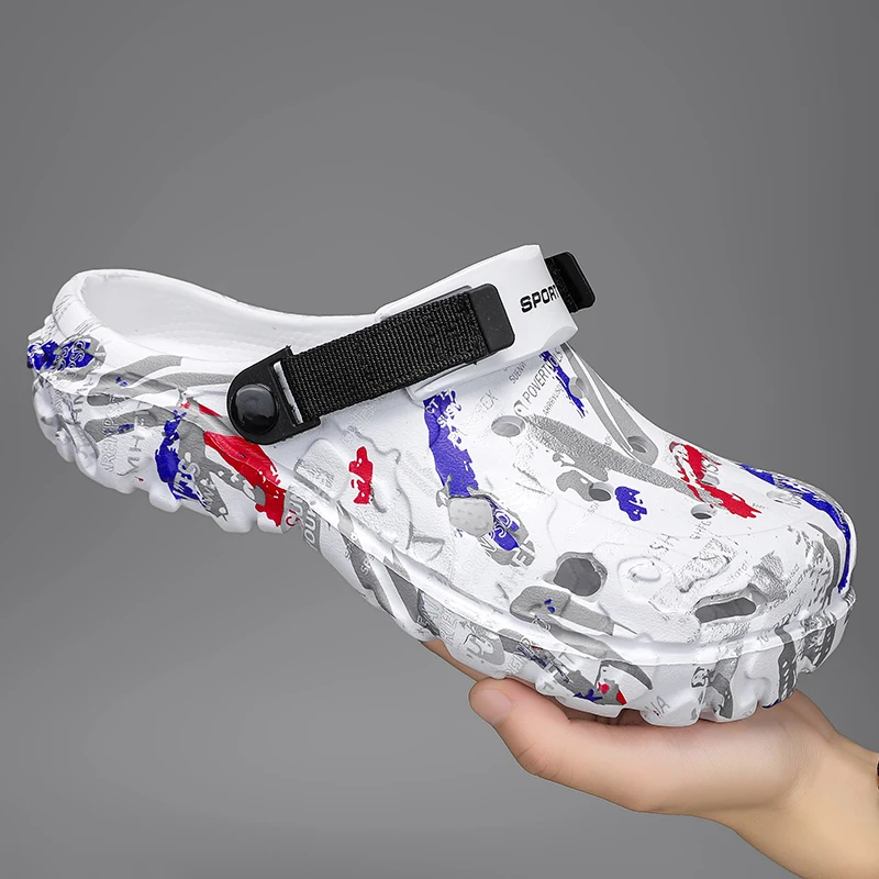 Zapatos de hombre, zapatillas de EVA, zuecos de verano para hombre, zuecos de jardín, zapatillas de verano 2025 para hombre, zapatos de playa suaves para exteriores, sandalias de verano para hombre