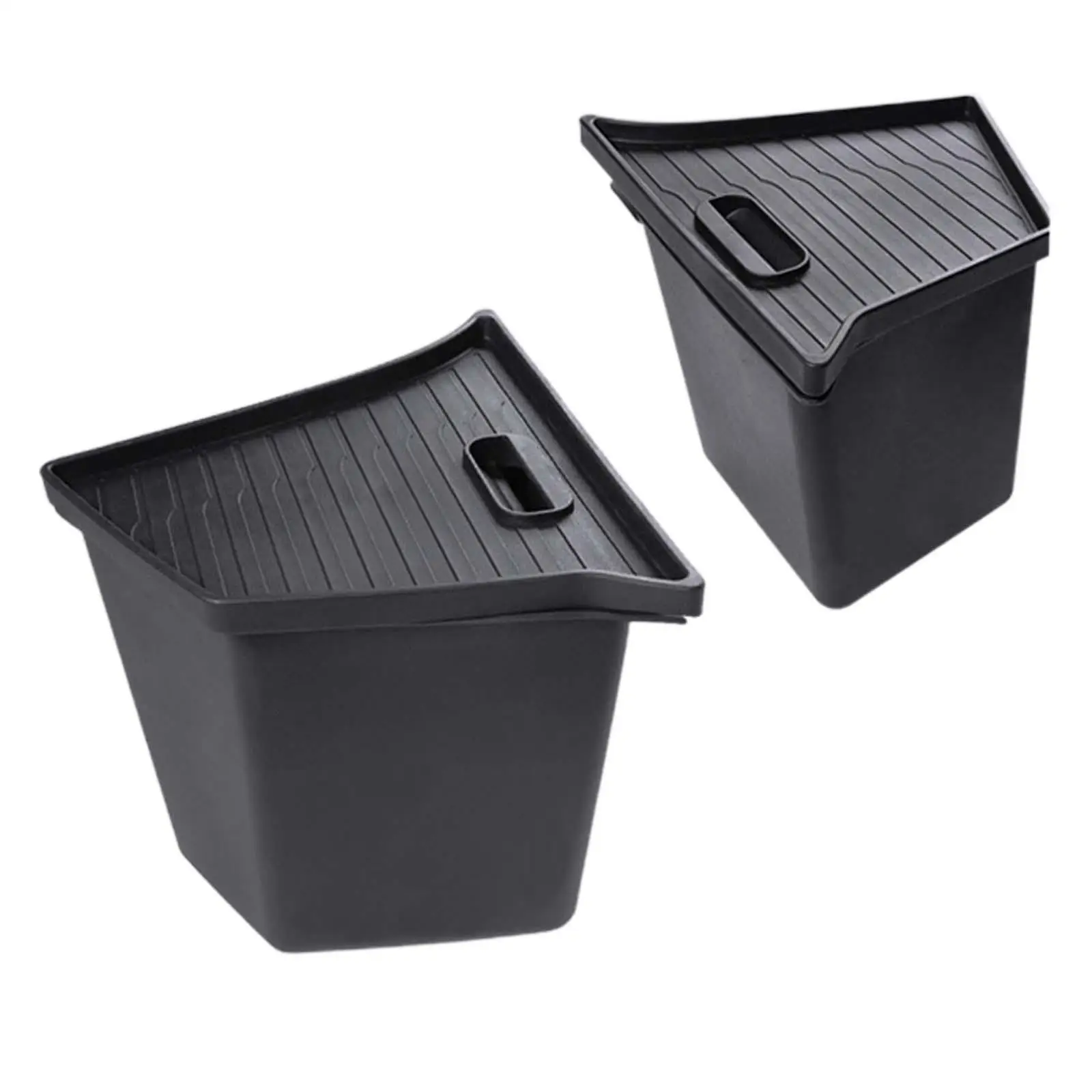 2x Rear Trunk Side Storage Fittings Odorless with Lid Waterproof Packets Rear Trunk Organizer Storage Box for Tesla Model Y