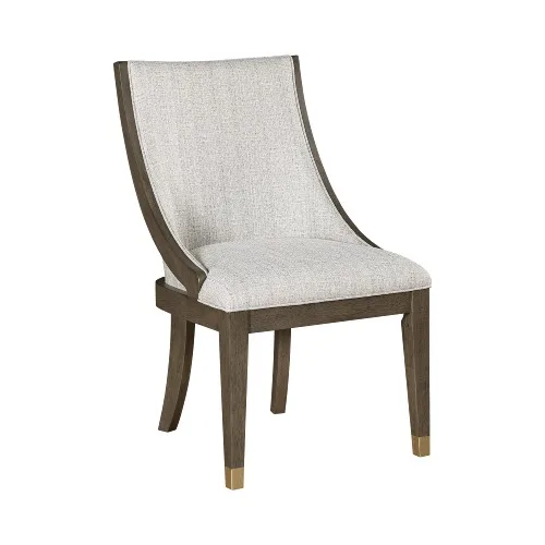 

#Modern Eco-Friendly Dining Room Chairs Backrest Greta Armchair Set 2 Semi Deconstructed Gold Metal Apartment Hotel