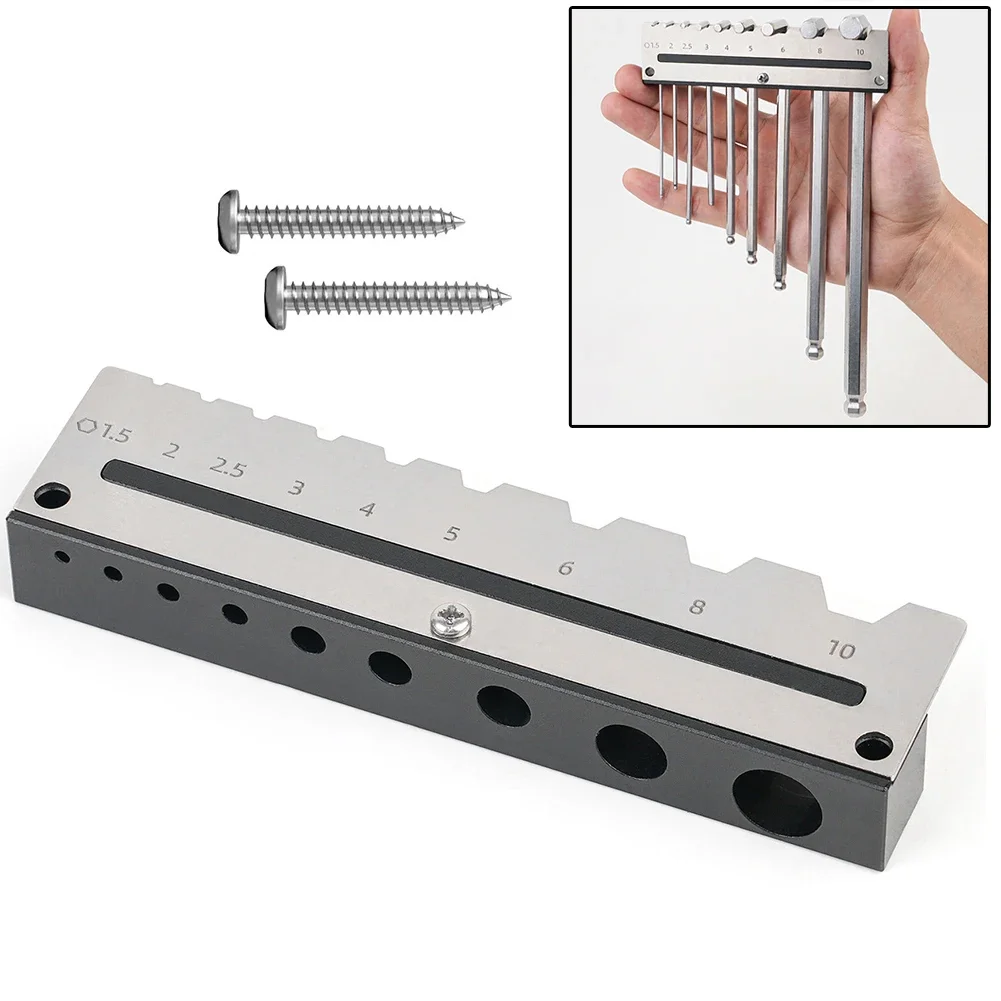 Hexagonal Wrench Storage Rack Rack Holder Tool Trays Organizer For H1.5-H10 Wrench Hand Tool Parts Accessories