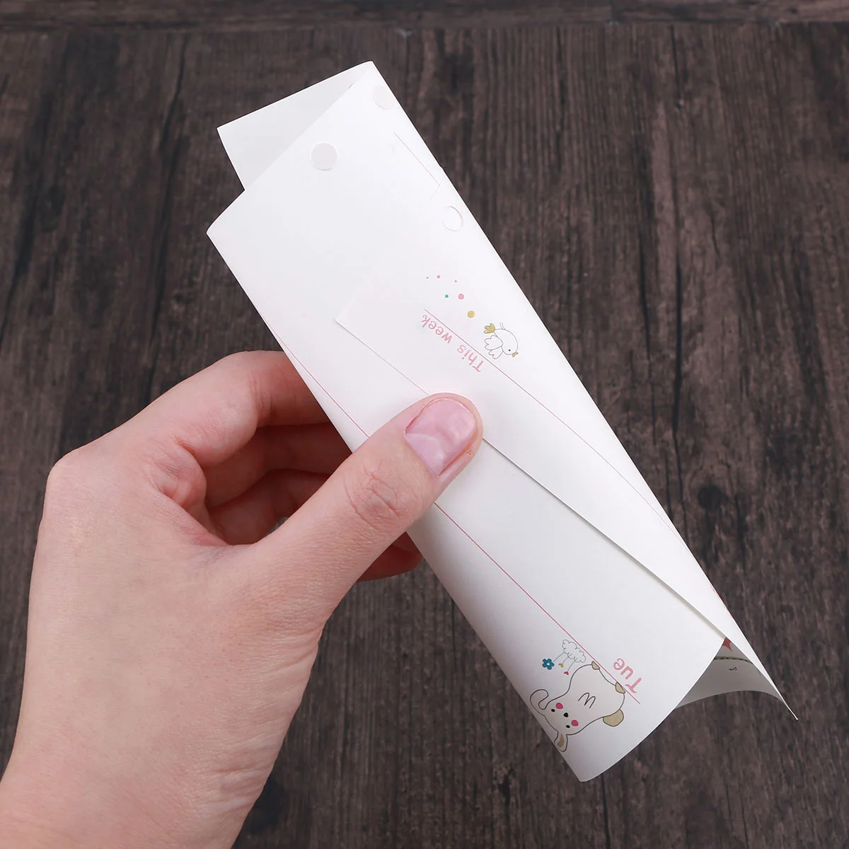 2 قطعة A5 حجم 6 ثقوب فضفاضة ورقة عبوات الورق تصميم ملون ل دوامة دفتر مخطط المفكرة الكتابة الرسم