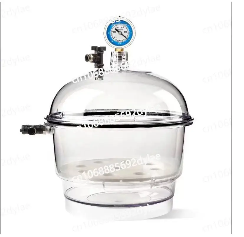 Plastic Vacuum Dryer Laboratory Dryer Transparent Vacuum Drying Vessel Polycarbonate Storage Tank Ball Valve Pressure Gauge