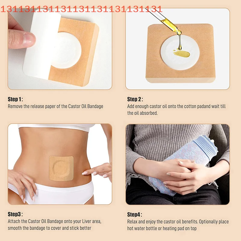 

Seepage Resistant Belly Button Protectors Replacement Disposable Castor Oil Pack Self-Adhesive Universal Adhesive Navel Stickers