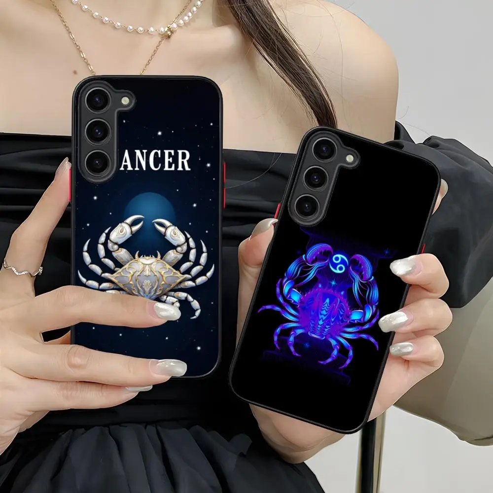 

Чехол для мобильного телефона «Знак зодиака» с раком для Samsung Galaxy S25 S24 S23 S22 S21 Plus FE, ультрацветный силиконовый чехол для смартфона