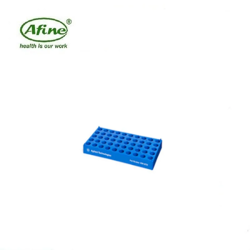 AFINE Agilent 5067-0243 Rejilla apilable para viales azules, capacidad para 50 viales estándar de 12 mm y 2 ml