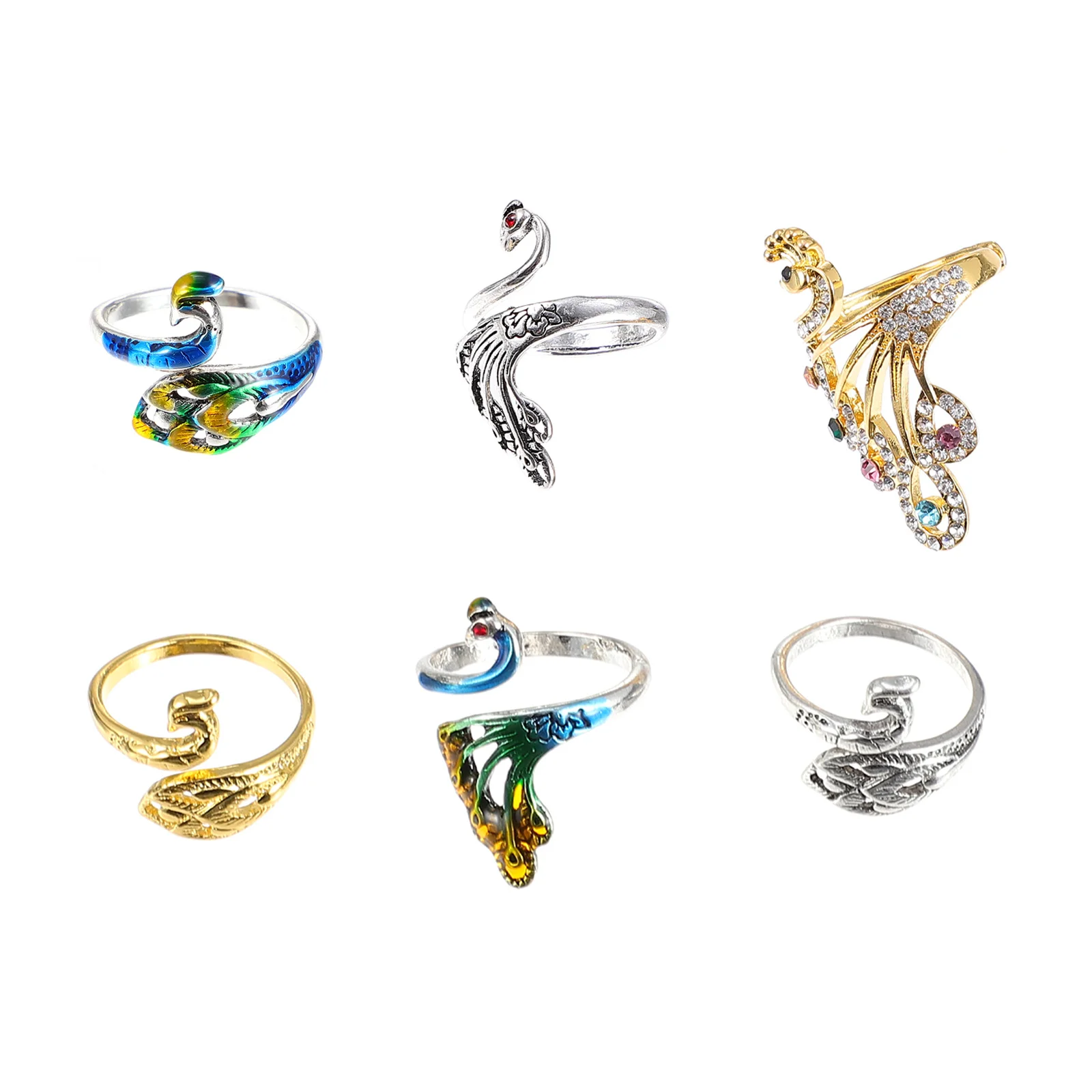 6 قطعة حلقات الحياكة الكروشيه سهلة ارتداء الغزل دليل أصابع أصحاب للحياكة الخياطة اللحف أدوات اكسسوارات