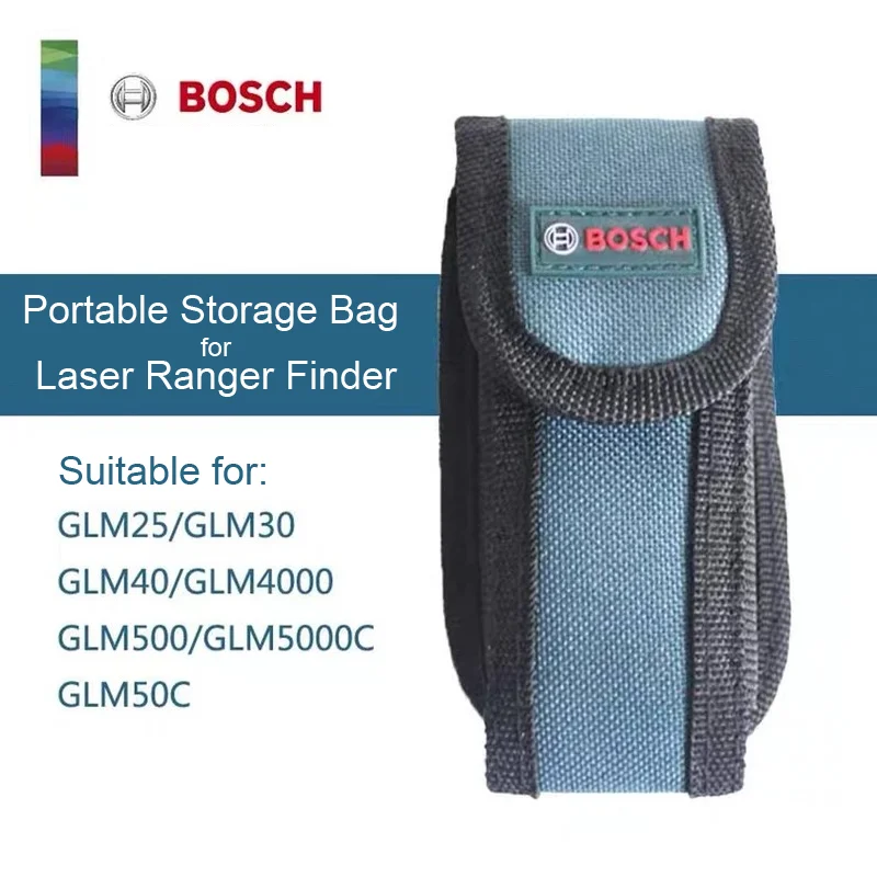 Bosch-Sac de rangement pour télémètre laser Bosch, fermeture à crochet et boucle, housse de protection pour GLM25, 30, 40, 4000, 50C, 5000C, sac