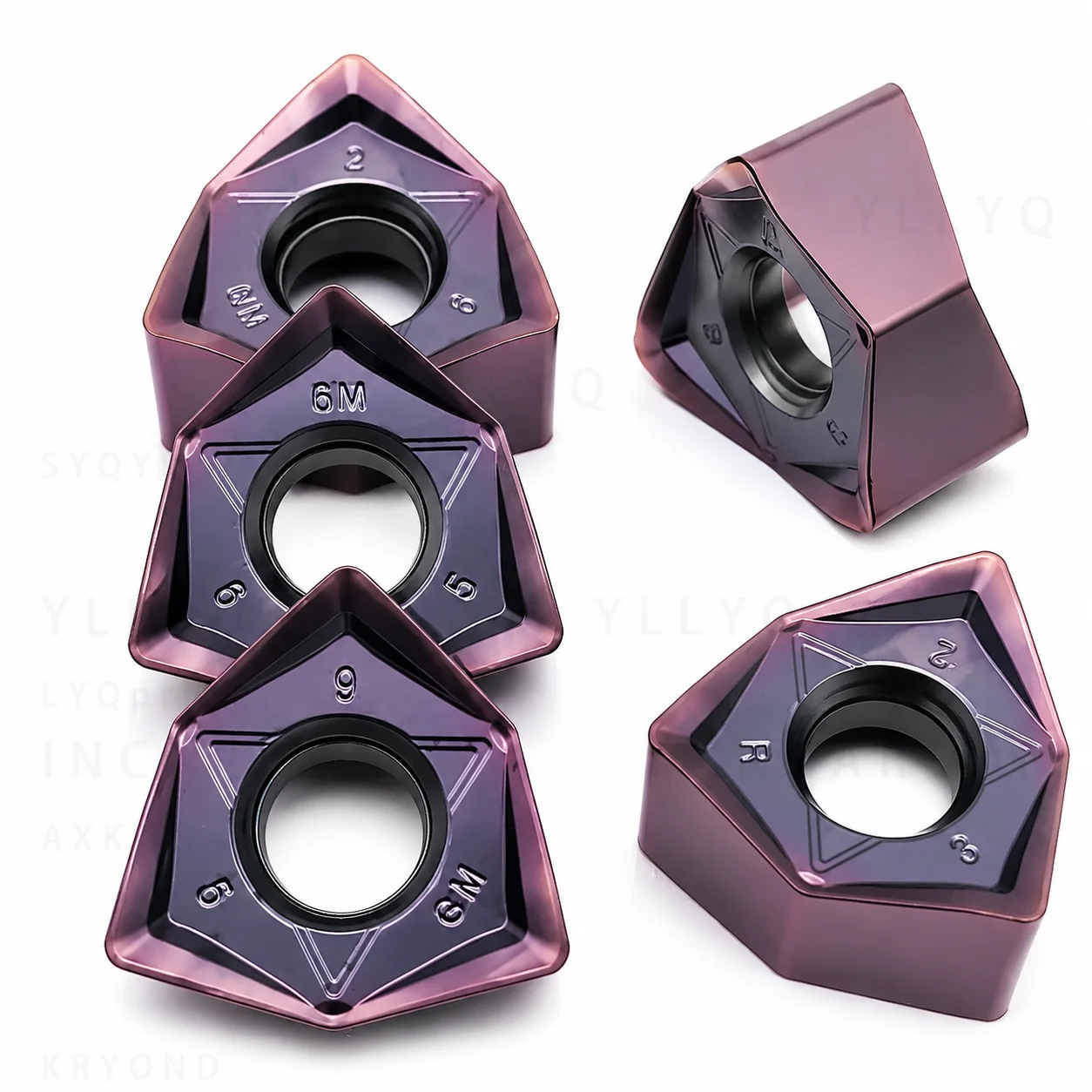 WNMU080608 GM Double Sided Carbide Insert 90 Degree Right Angle Milling Turning Tool High Feed CNC Lathe Cutter Blade