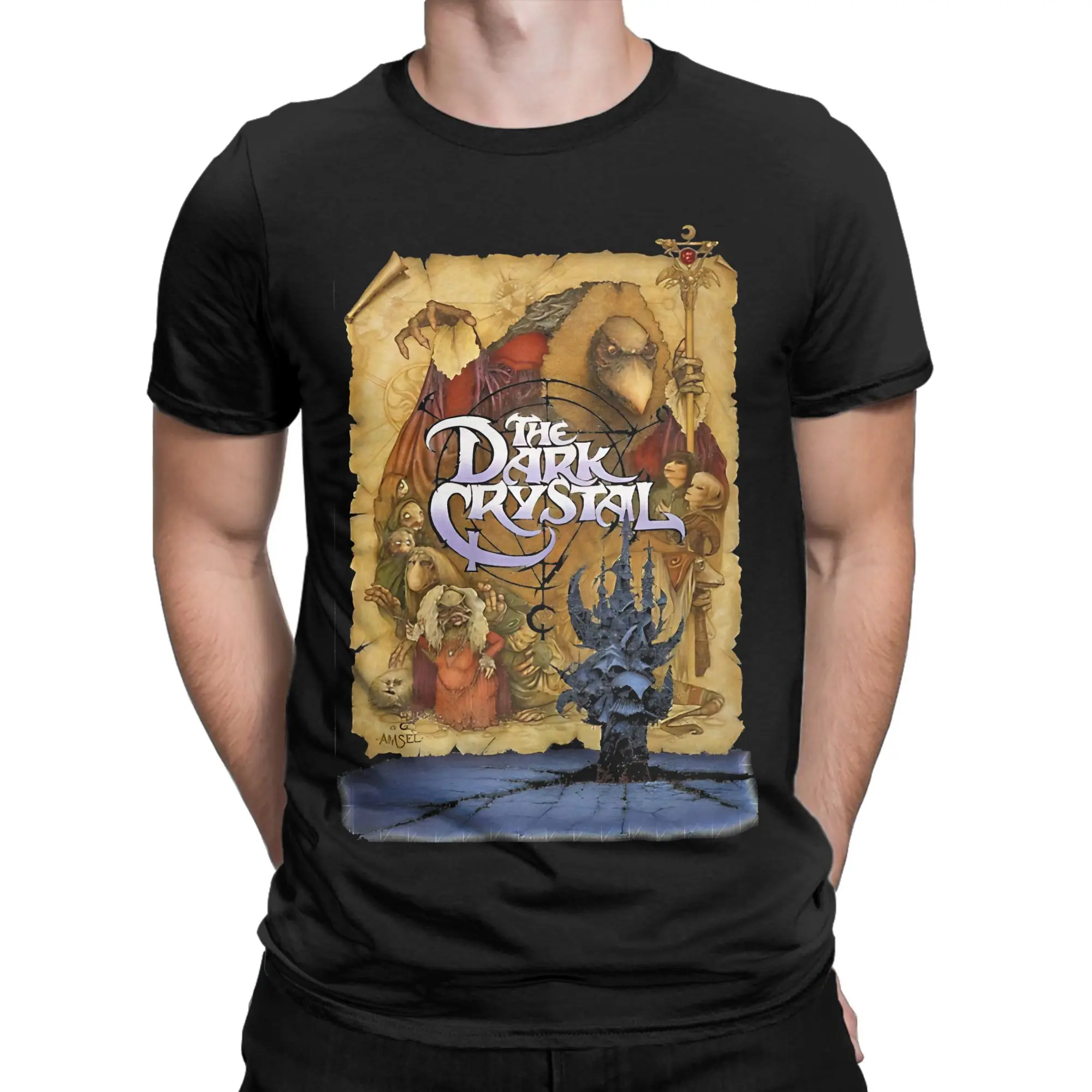 Men's T-Shirt The Dark Crystal Wide Resistance Universe Untitled Funny Cotton Tees Short Sleeve  T Shirt Round Neck Clothing