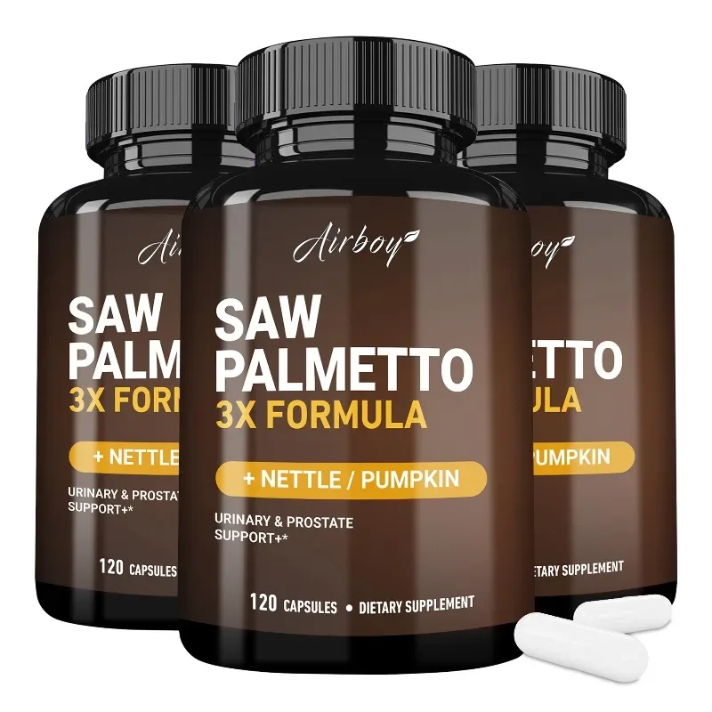 

Saw Palmetto Supplements - Reduces Urinary Frequency, Nocturia, Dysuria, Hair Care, Urinary Tract Function