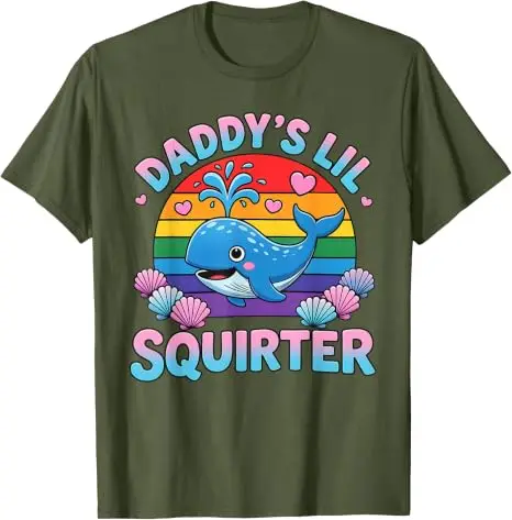 Unangebrachtes, lustiges „Daddy's Lil Squirter“ T-Shirt für Frauen, Y2k, freche Scherzgeschenke, Humor, Mädchen, Reise, Outdoor-Kleidung – Detail 15