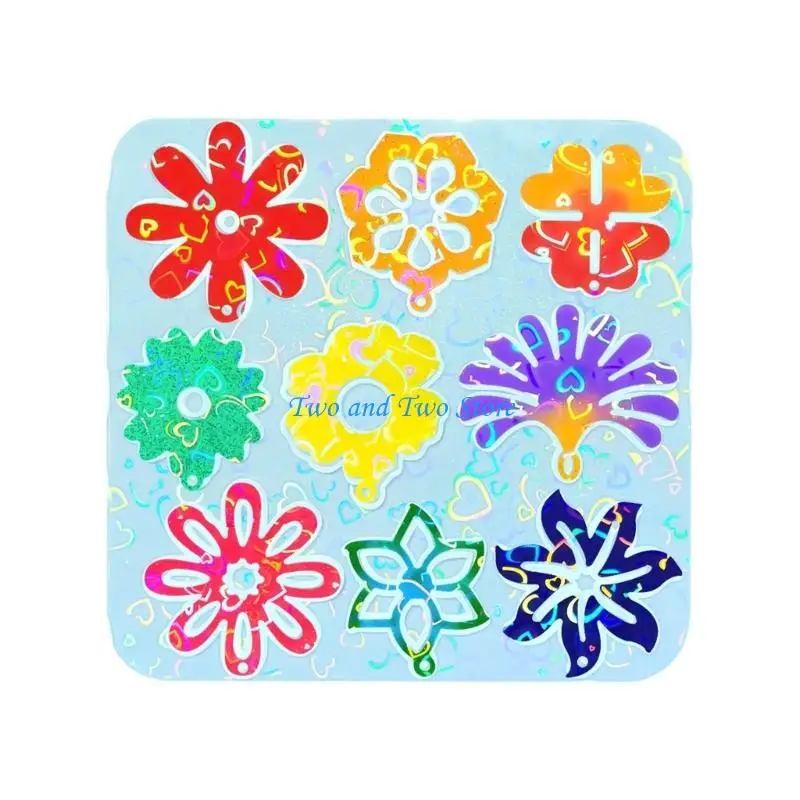 HX6F Rainbow Effect Silicone Flowers