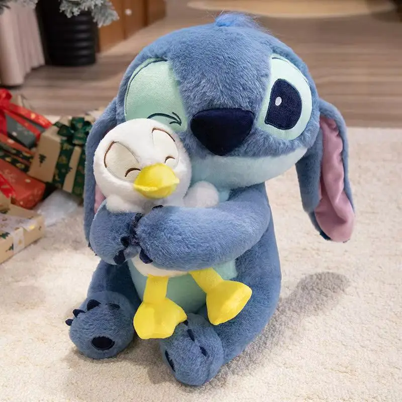 أحدث الحليب الشاي والبط المعانقة غرزة دمية Kawaii ألعاب من نسيج مخملي دمية الكرتون أنيمي لطيف الأطفال هدية عيد ميلاد دمية ممتعة