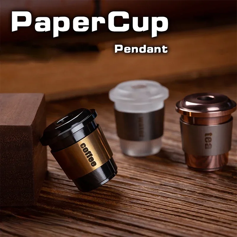 Fidget Gyroscope Paper Cup Pendant Adult Leisure Entertainment Decompression Creative Toy Pendant EDC Umbrella Rope Desk Toy