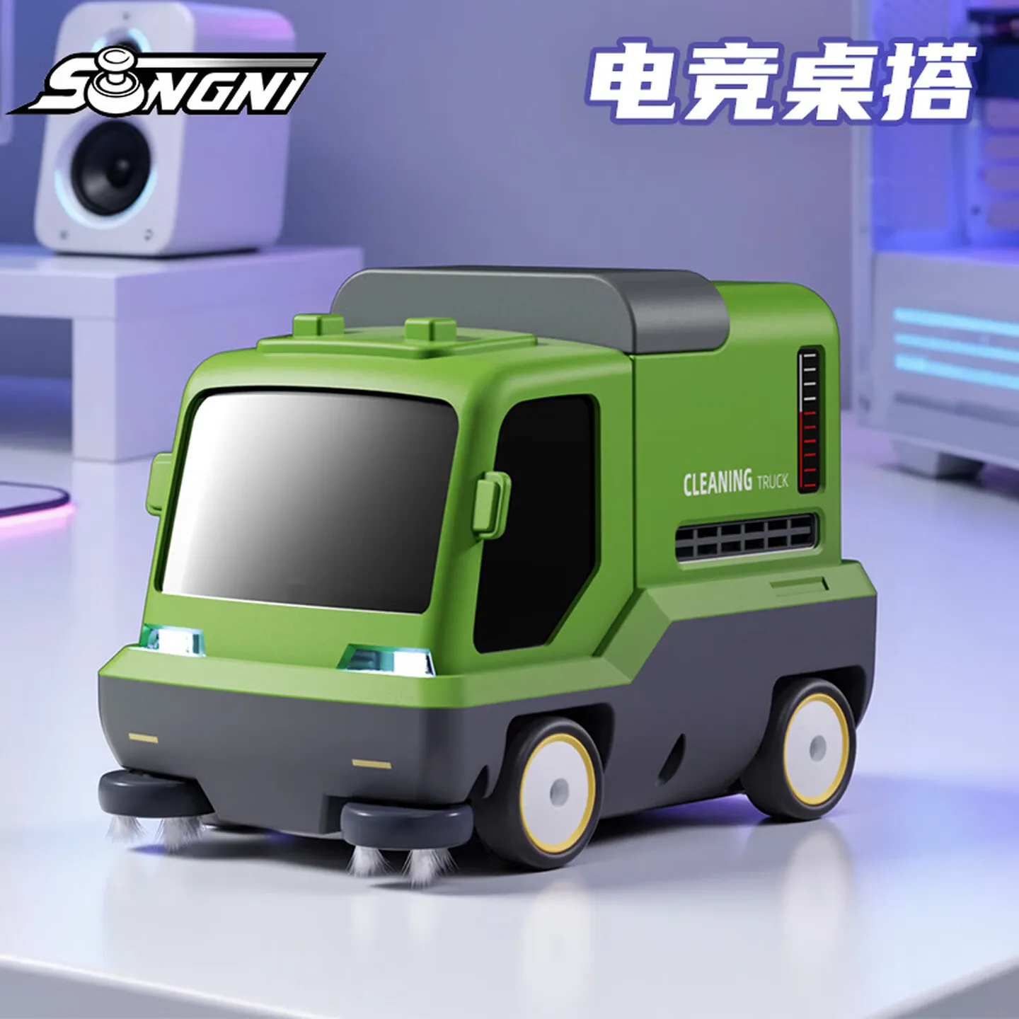 Mini RC Car Desktop Vacuum Cleaner Remote Control Sweeper Keyboard Cleaner Stress Relief Office Gadget Gift For Men Boyfriend