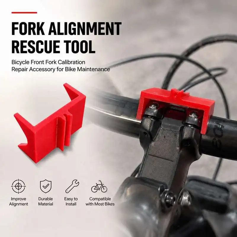 Bike Fork Alignment Tool Front Fork Calibration Jig Bicycle Maintenance Repair Auxiliary Positioning Tool