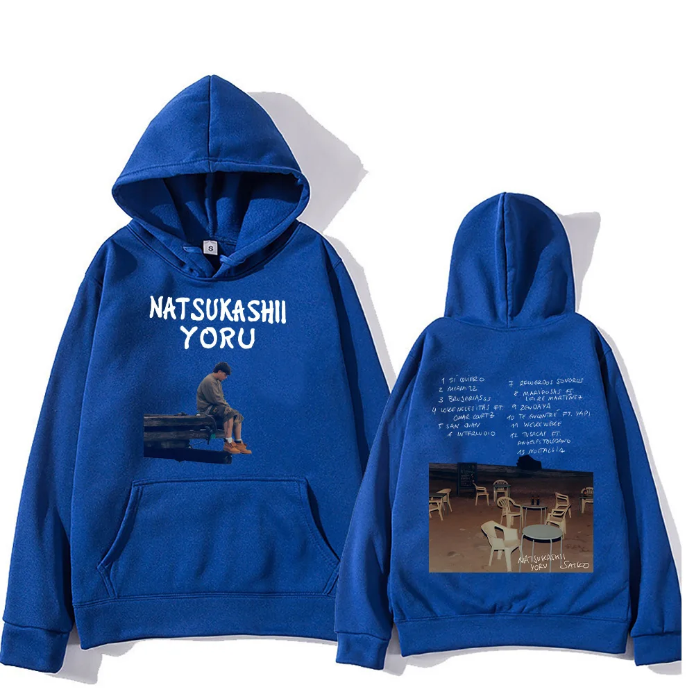 

Rapper SAIKO Album Graphic Hoodies Saiko Natsukashii Yoru Sweatshirt Men Women Fashion Clothing Casual Fleece Oversized Pullover