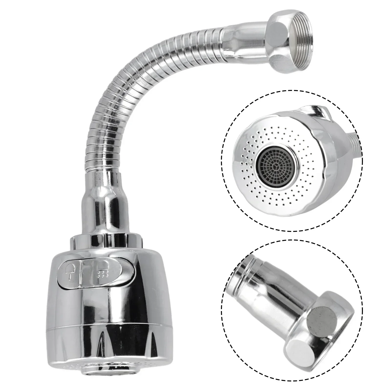 1PC Flexible Kitchen Tap Head Water Saving Faucet Extender Sink Spray Aerator Home Kitchen Sink Bathroom Toilet Fixtures