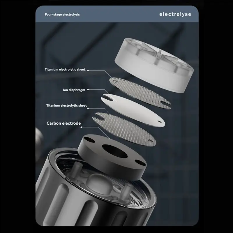 A11R 1500ML Portable High-Capacity Hydrogen Water Bottle Hydrogen Generator Machine Balanced PH Hydrogen Water Ionizer