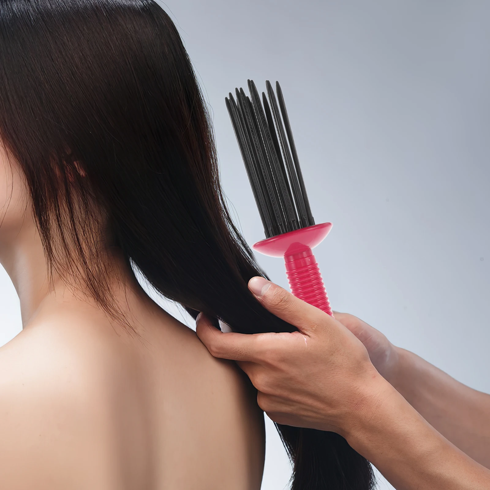 

Round Curling Comb Anti-Slip Hair Brush For Blow Drying Hair Styling Tool Roll Brush Portable