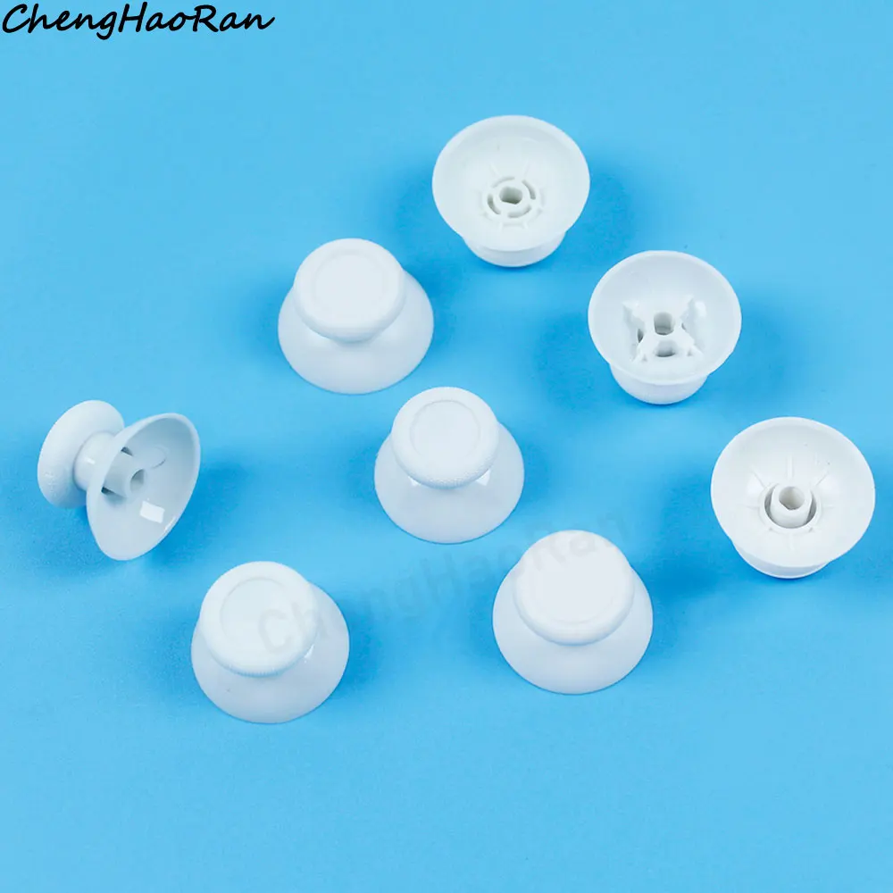 2 шт. 3D аналоговая крышка для пульта дистанционного управления для PS3 PS4 PS5 Xbox One Series X S 360, ручка контроллера, белая крышка для большого пальца, ремонт, запасные части