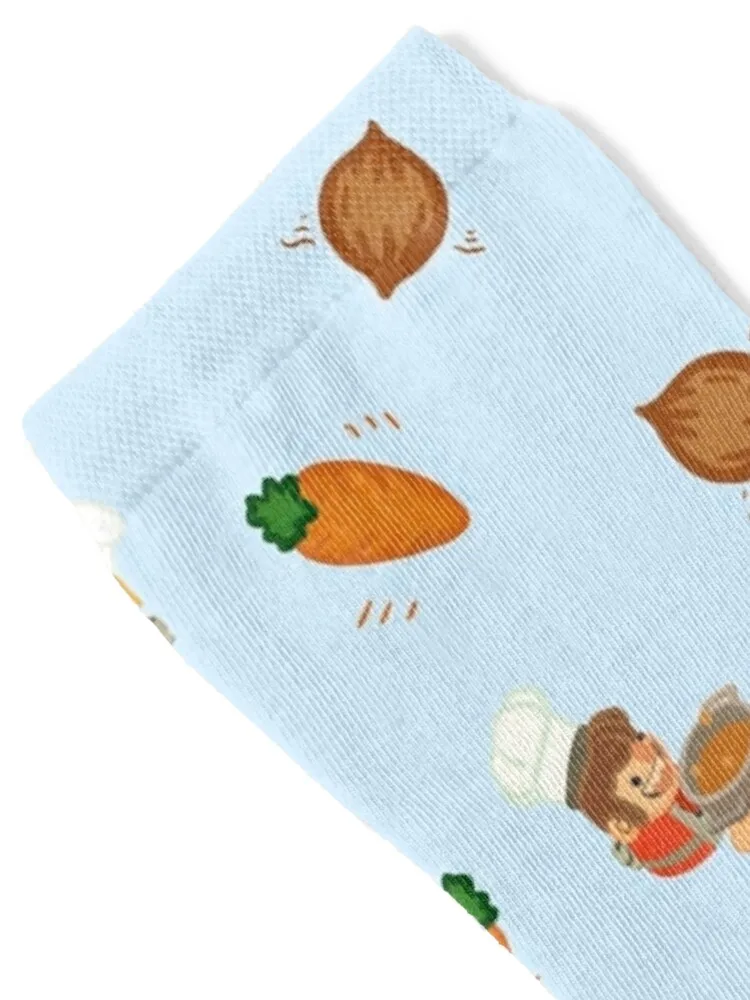 Cooking Stress 2 (Carrots and Onions) Socks FASHION colored cotton Toe sports Socks For Girls Men's