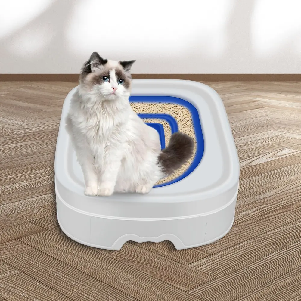 

Reusable Cats Learn To Use Cat Toilet Training Kit Ystem Groove DesignLitter Box Without Litter Box Environmental Product