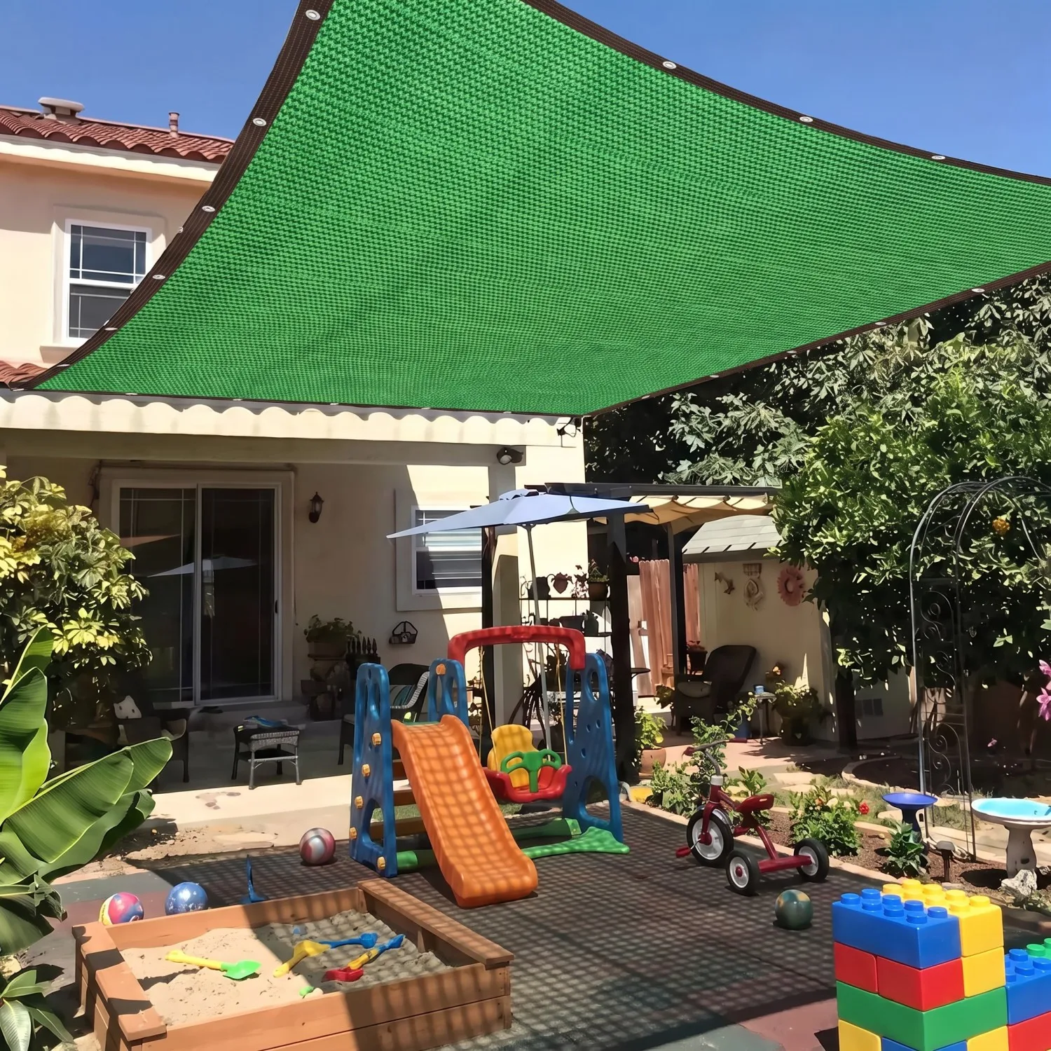 Outdoor Shade Net Sun Block UV Protection Garden Patio Shade Cloth Greenhouse Cover Plant Cooling Sunscreen Tear Resistant