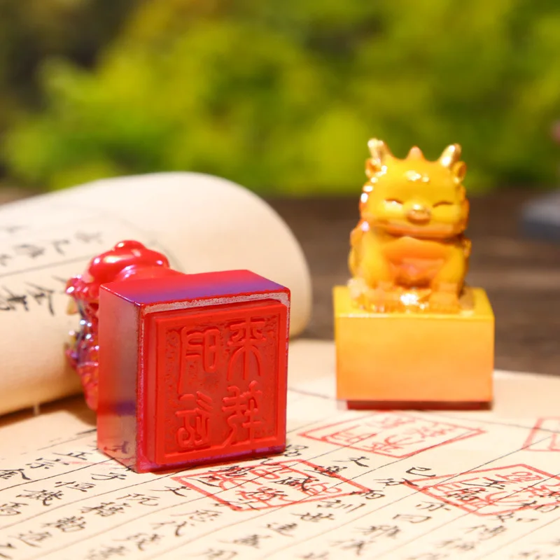 Китай-шикарная серия «Божественный зверь», благоприятный зверь, блестящая печать, слепая коробка, благоприятное творчество, украшение для игры в прилив, праздничный подарок