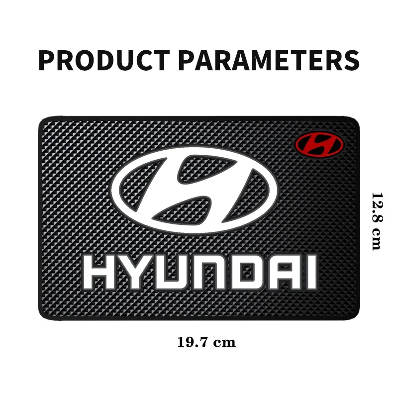 زخرفة السيارة البلاستيكية المضادة للانزلاق حصيرة لزجة الوسادة لوحة القيادة لشركة هيونداي i10 إلنترا جيتز سوناتا XG تيراكان توكسون كوبيه Trajet ماتريكس