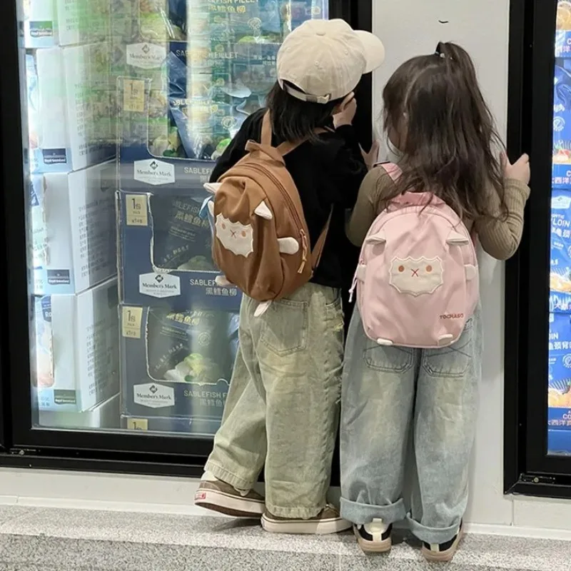 حقيبة كروس جديدة خفيفة الوزن للأطفال، حقيبة ظهر كرتونية جميلة على شكل خروف للأطفال، حقيبة مدرسية متعددة الاستخدامات للطالبات والبنات والأولاد