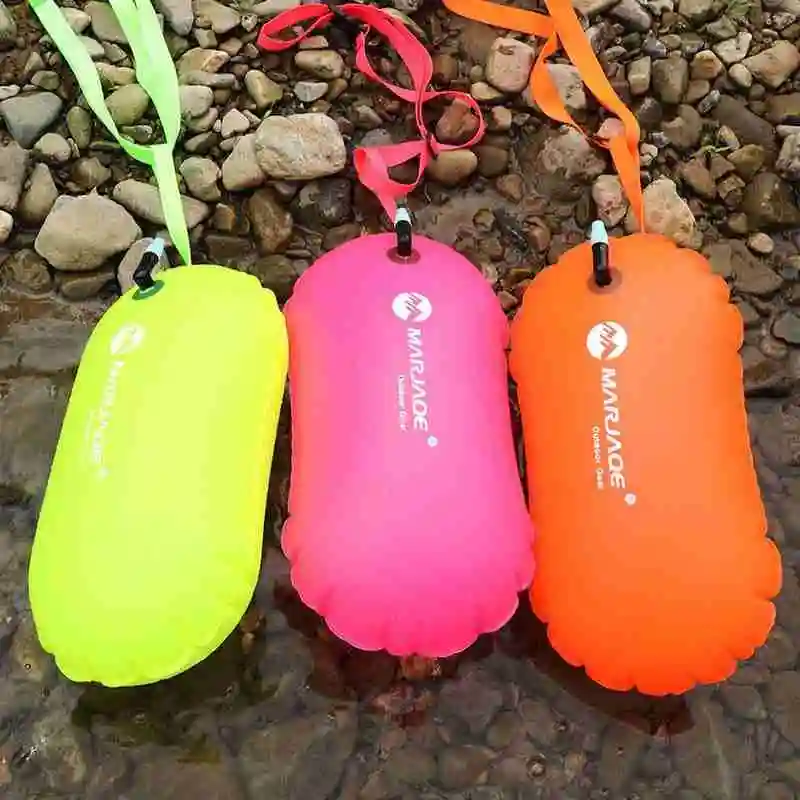 PVC inflatable Swimming Buoy Safety Buoy Tow Float Waterproof Air Bag With Waist Belt For rafting Outdoor Swimming Safety Suppli