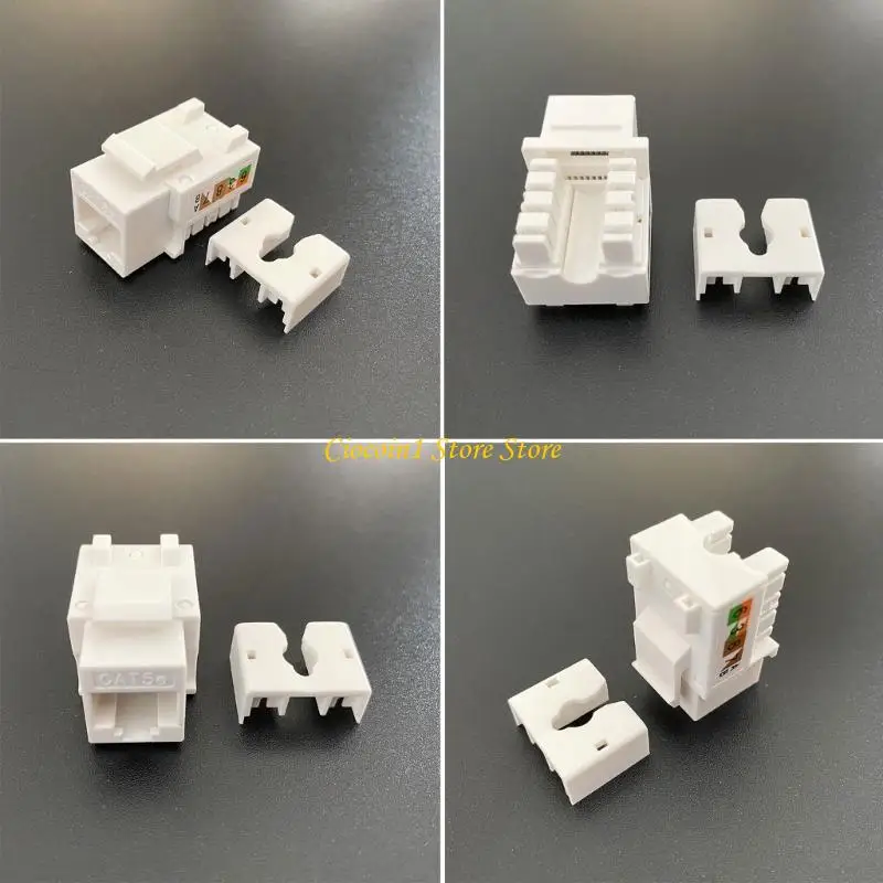 A3PC 2 Cái CAT5E Mạng Mô-đun RJ45 Kết Nối Ổ Cắm Thông Tin Cat5e Keystone Tiêu Chuẩn