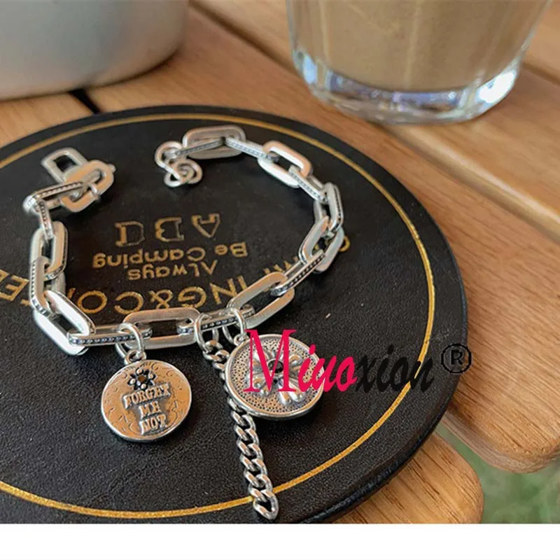 Miuoxion Fashion Student Jewelry 925 Stamp Small Daisy Bracelet Personality Elaborate Design Simple for Women Charm Girl Gift