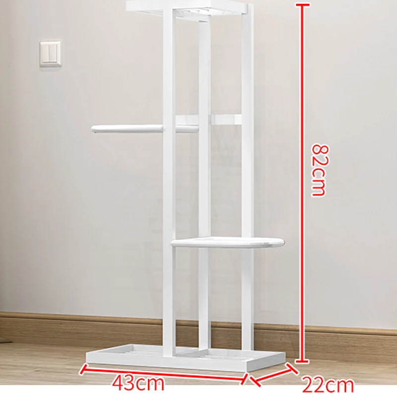 Interior Ferro Forjado Flor Prateleira, Multi-Layer Hanger, Rabanete Verde, Simples Decoração Rack, Casa e Varanda, Sala de estar, Flores Pot