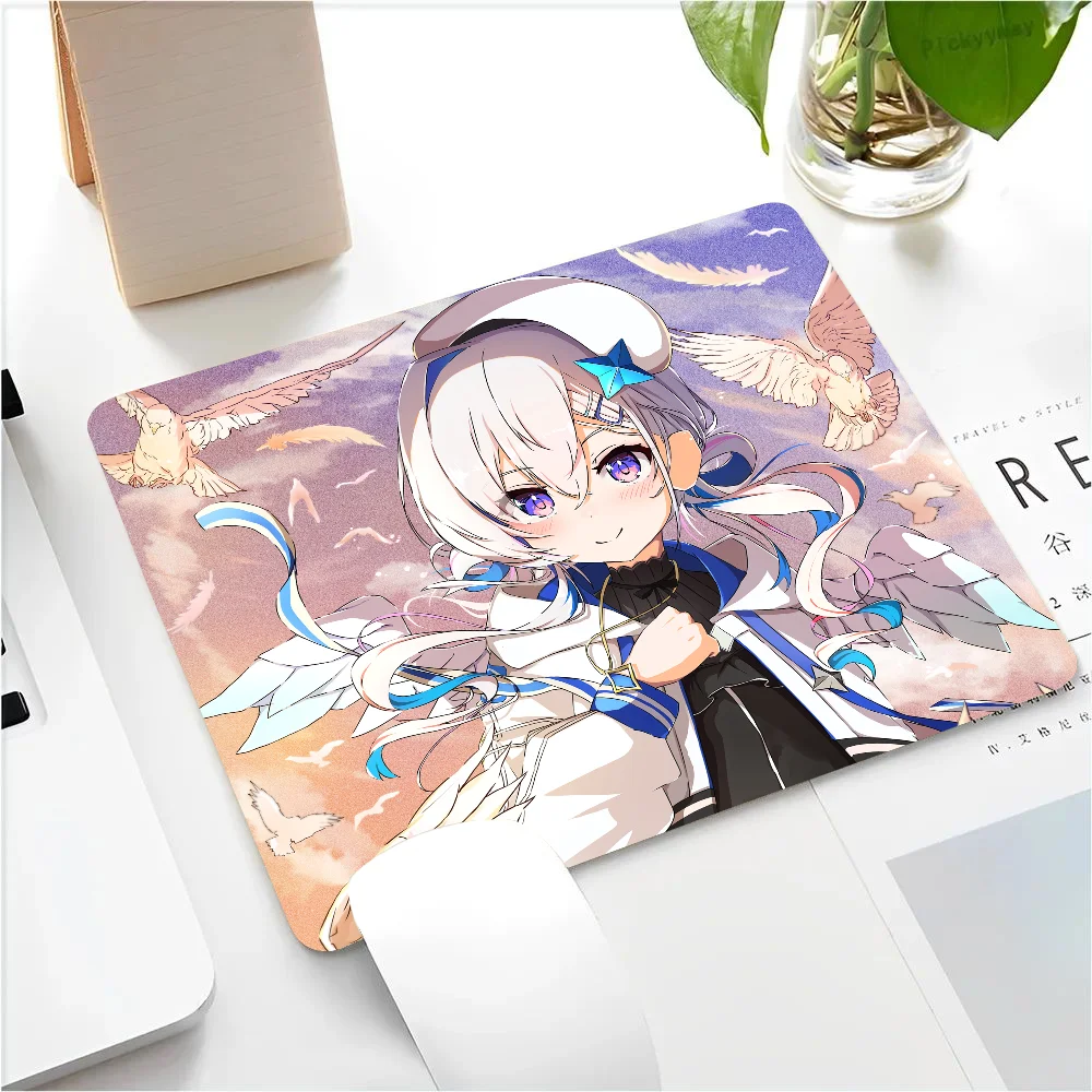 Kanata Amane Hololive Girl Anime Mousepad Small LockEdge Mouse Pad For Gamers Computer Desk Pad Anti-slip Rubber