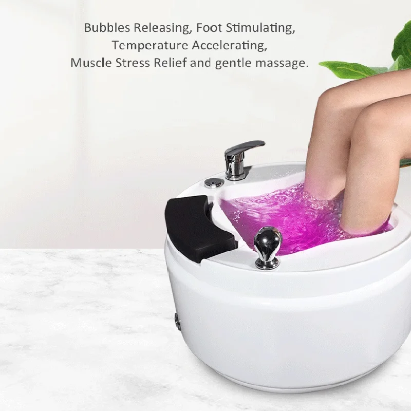 

Electric Foot Detoxification Spa Bath Basin with Surging Massage Pump & Lights - Relaxing Aqua Therapy for Home Foot Care
