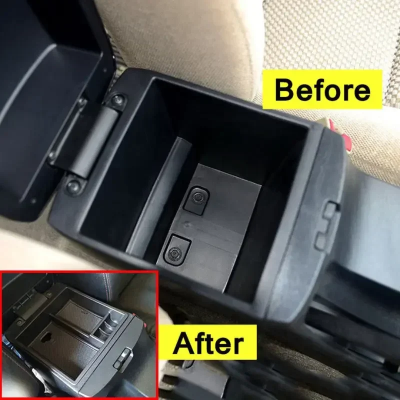 Hot Sale Car Center Console Armrest Storage Box Tray For Toyota Hilux VIGO Fortuner Innova 2004-2014 Armrest Center Storage Box