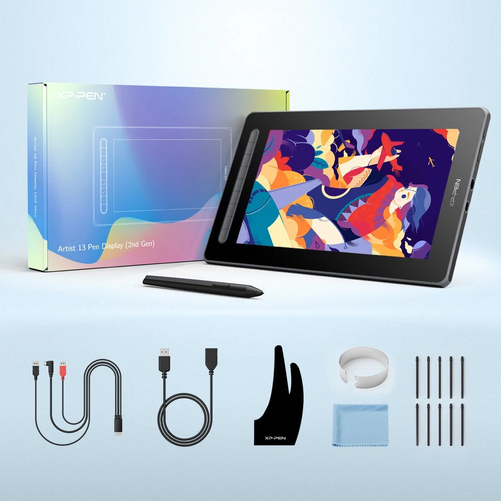 XP-PEN Neue Künstler 13 2nd Zeichnung Tablet Grafik Tablet Monitor Pen Display D127 % sRGB 8192 Ebene Unterstützung Windows mac android